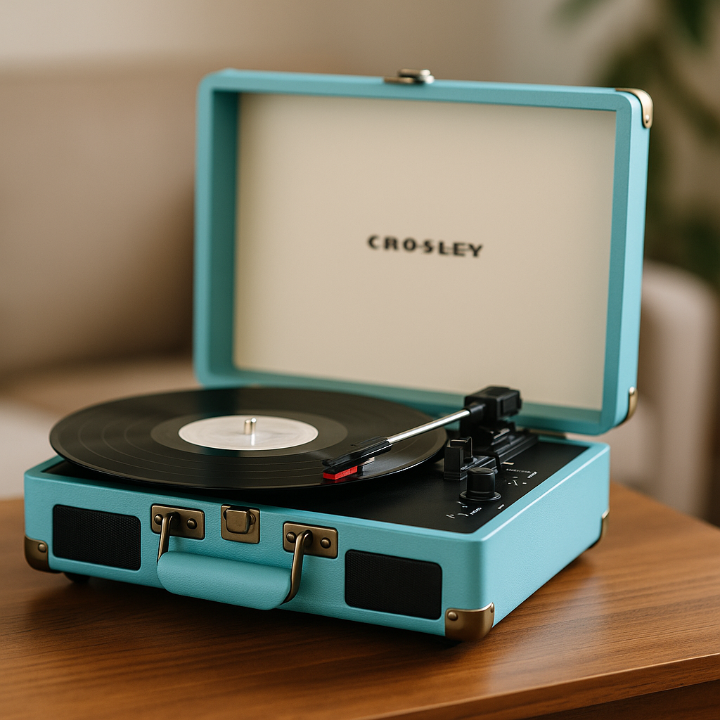 Crosley CR8005D-TU Cruiser Deluxe Portable 3-Speed Turntable