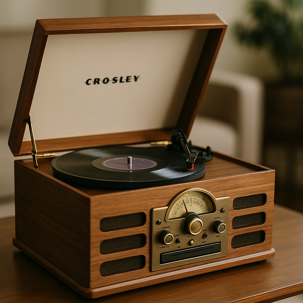 Crosley CR704D-PA Musician 3-Speed Turntable