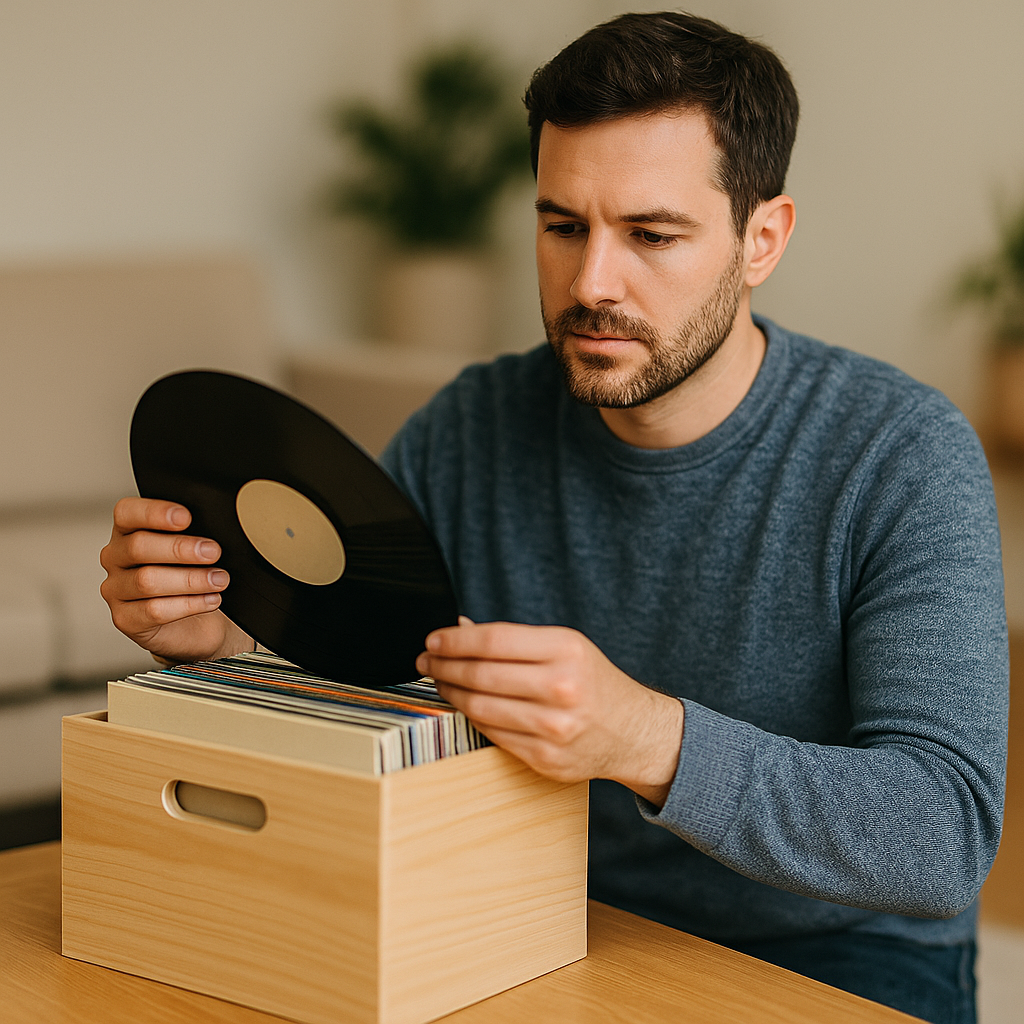 Vinyl Record Storage Box