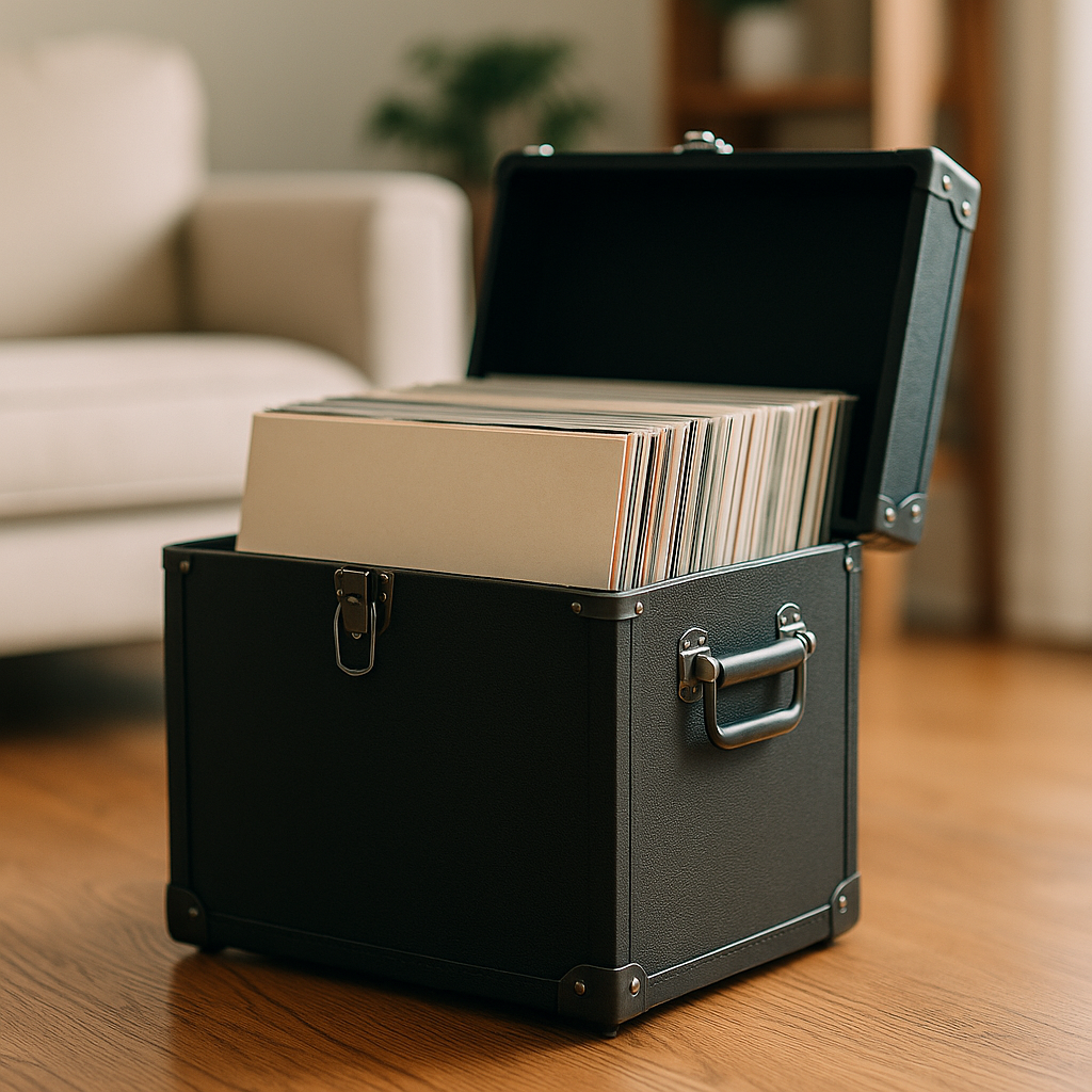 Vinyl Record Storage Trunk