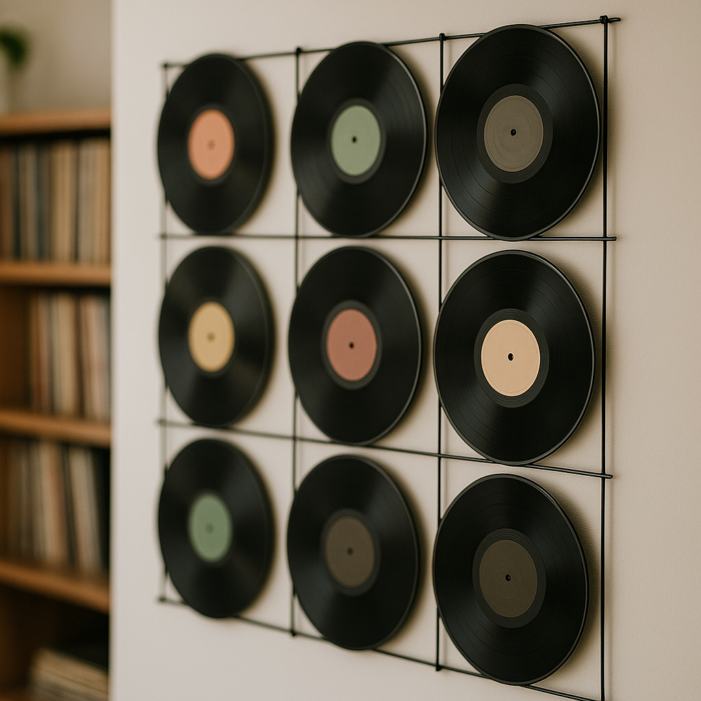 Vinyl Record Wall Grid