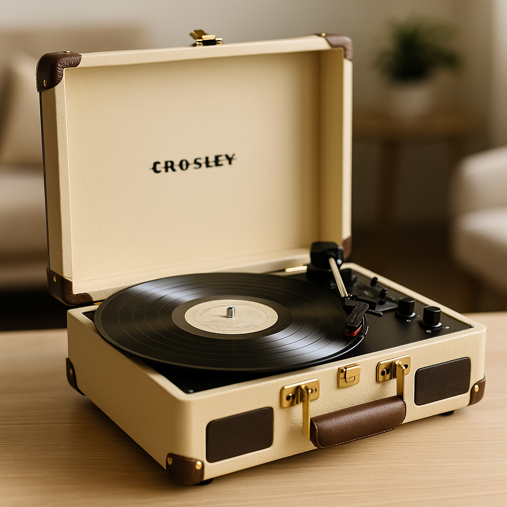 Crosley Executive Vintage Bluetooth Portable Suitcase Turntable