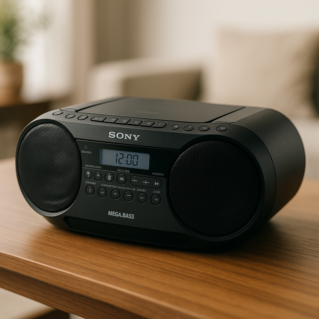 Sony Portable Bluetooth Digital Turner AM/FM CD Player Mega Bass Reflex Stereo Sound System