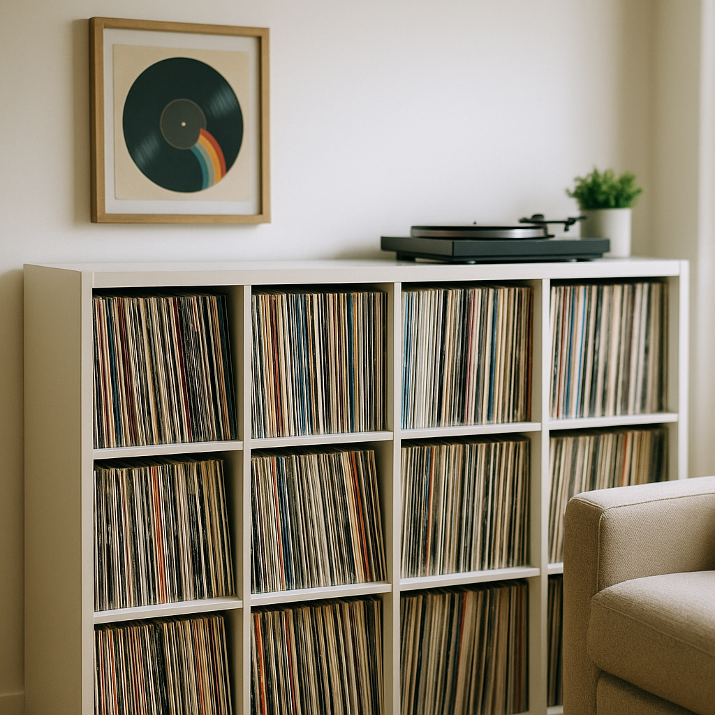 Vinyl Record Storage Wall Unit