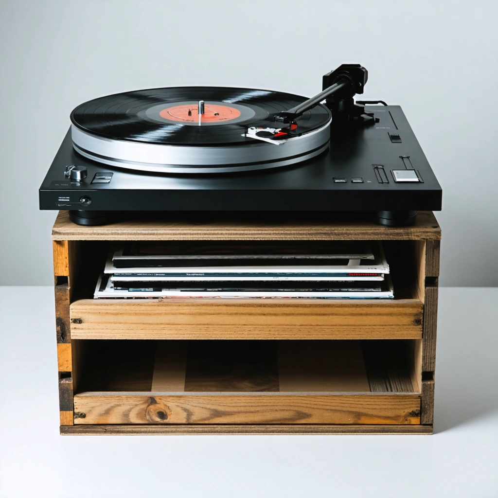 Vinyl Record Crate