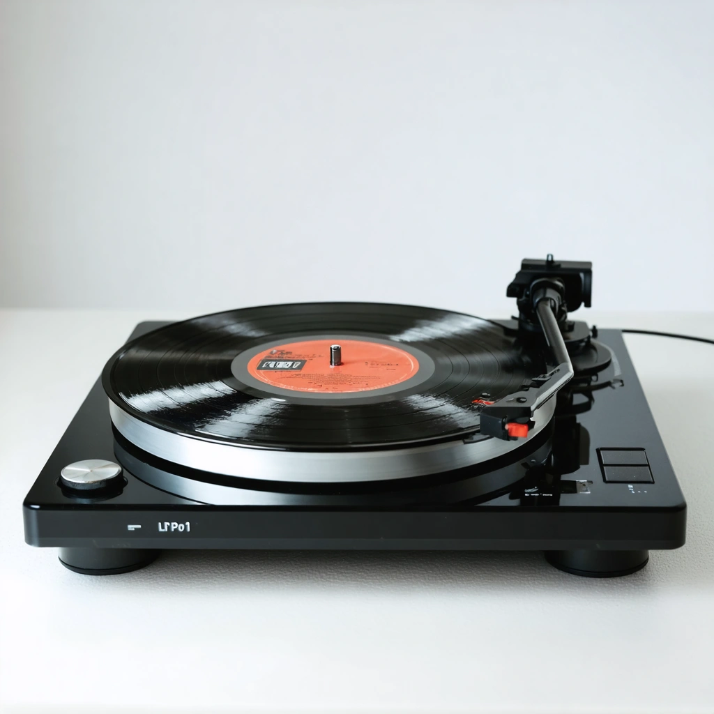 LP&No.1 All-in-One Bluetooth Record Player with Built-in Stereo Speakers