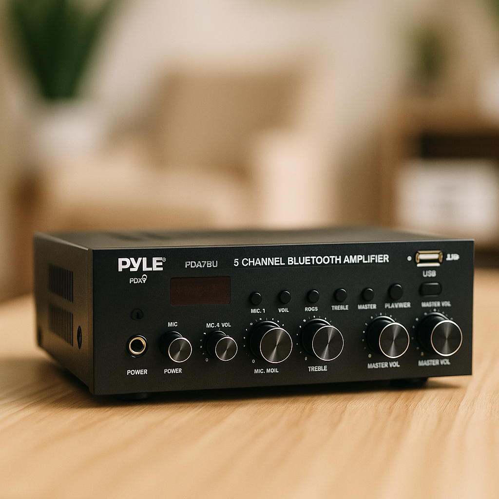 Pyle PDA7BU 5 Channel Bluetooth Amplifier