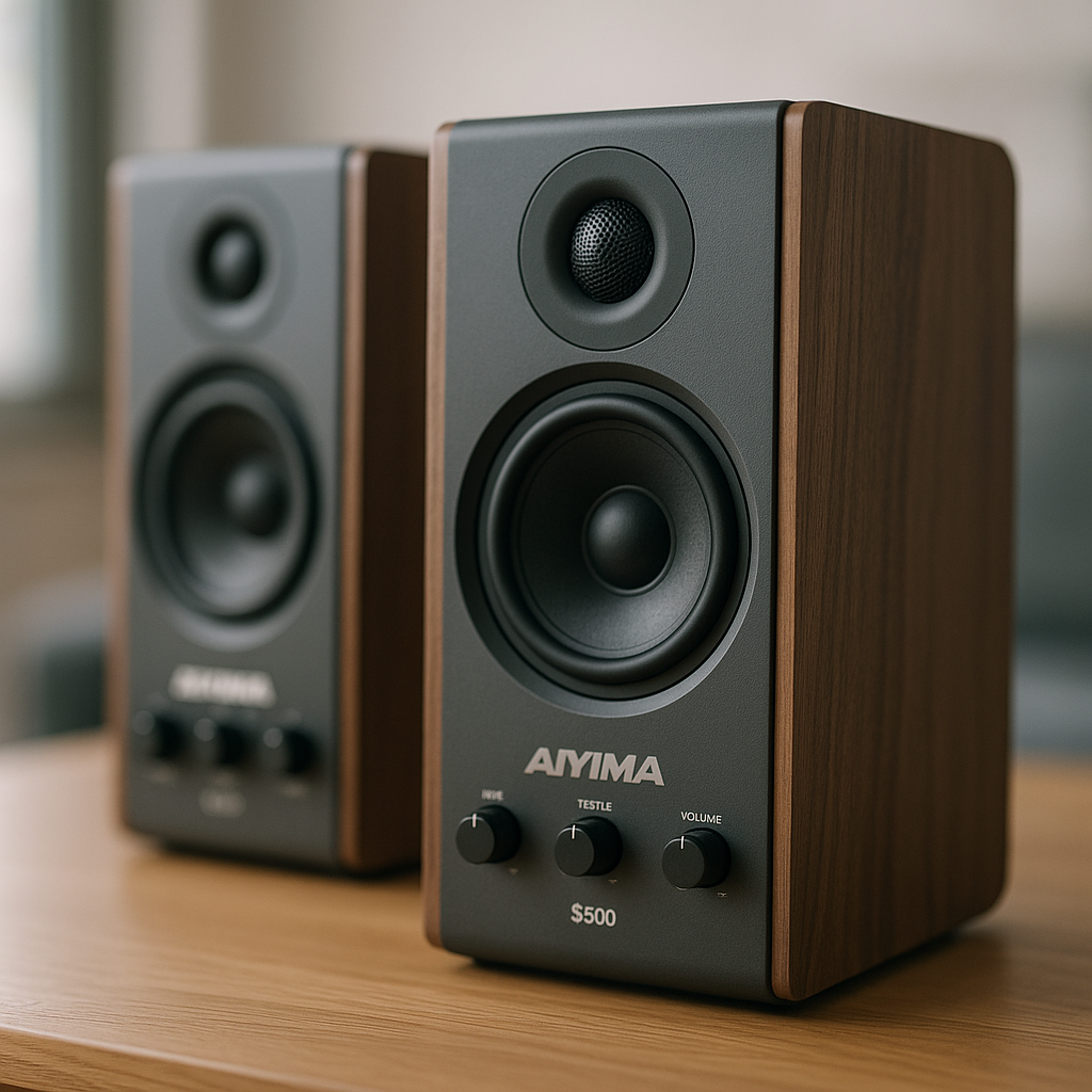 AIYIMA S500 Active Bookshelf Speakers