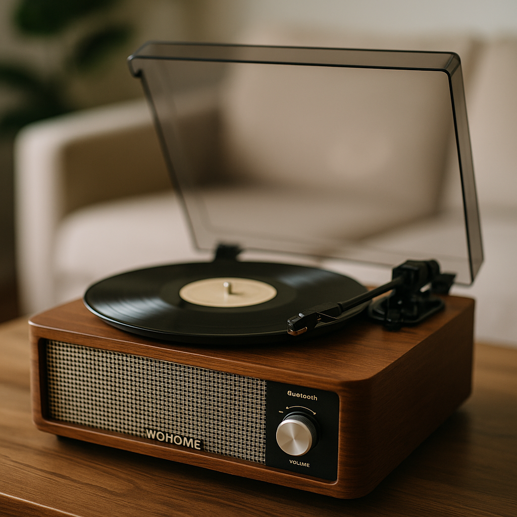 Wohome Vintage Bluetooth Turntable