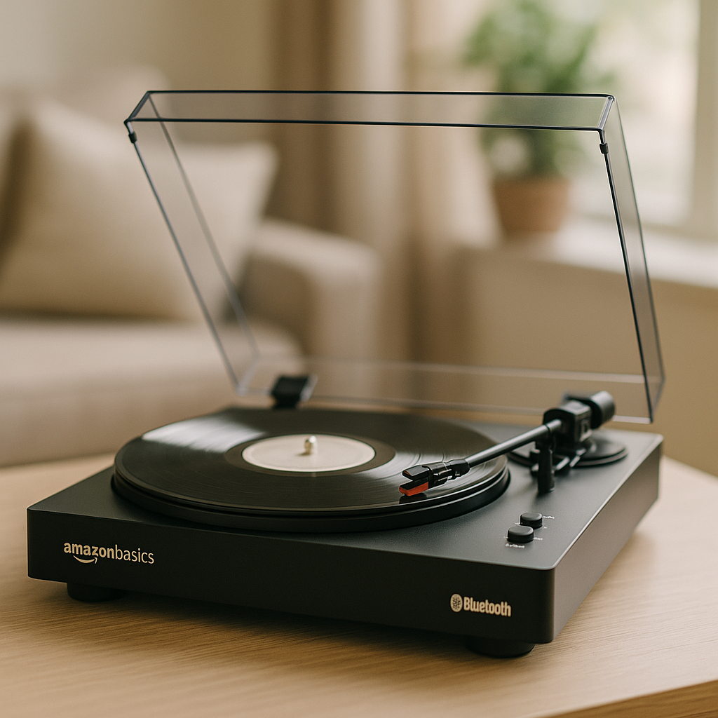 Amazon Basics Turntable with Bluetooth