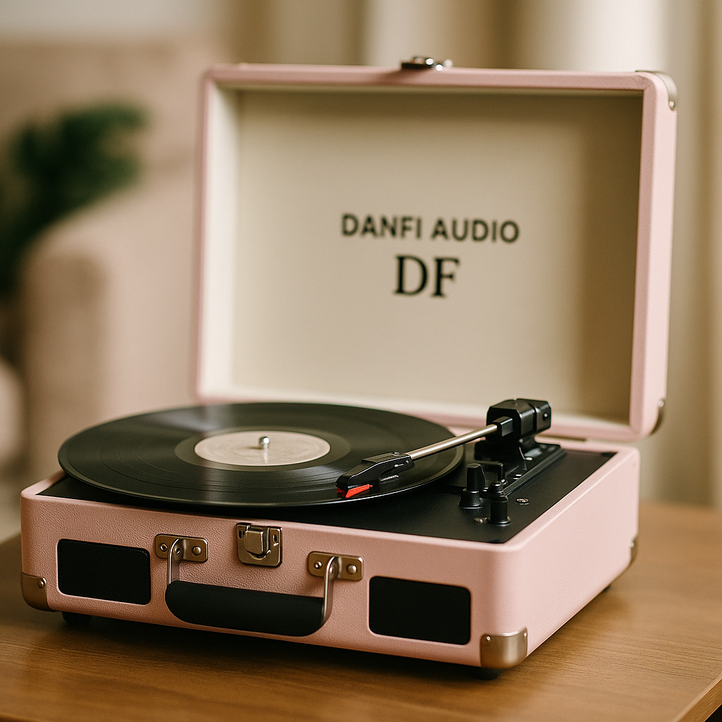 DANFI AUDIO DF Vintage Pink Suitcase