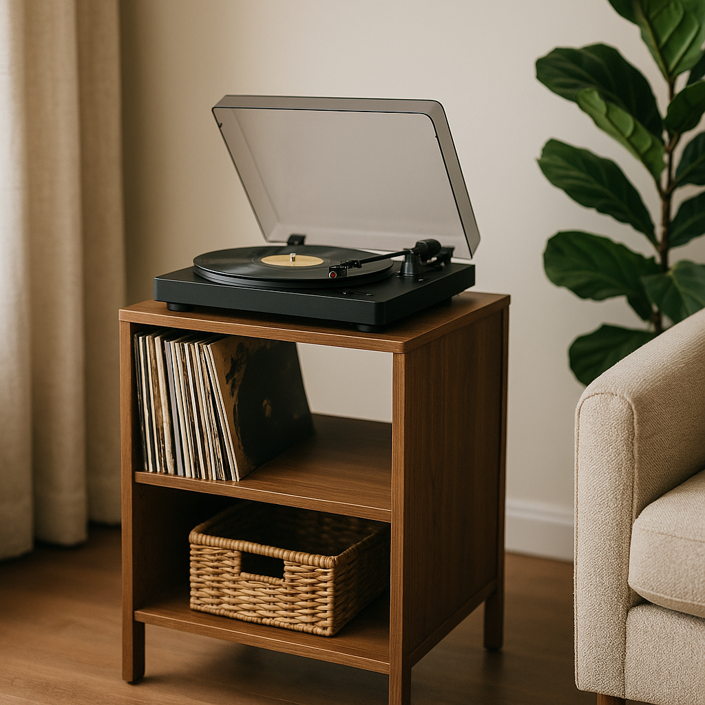 Bikoney Vinyl Record Player Stand