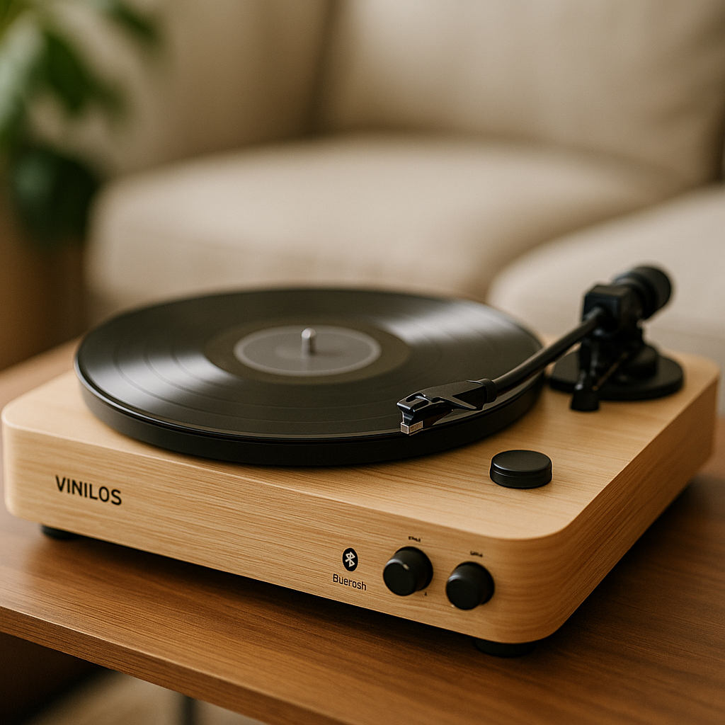 VINILOS Bluetooth Vinyl Record Player