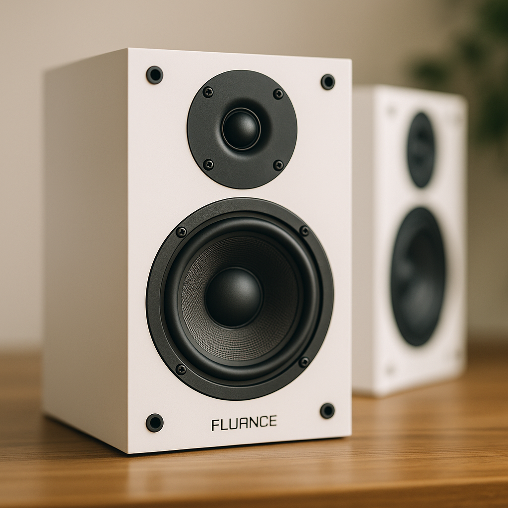 Fluance SX6WH Bookshelf Speakers