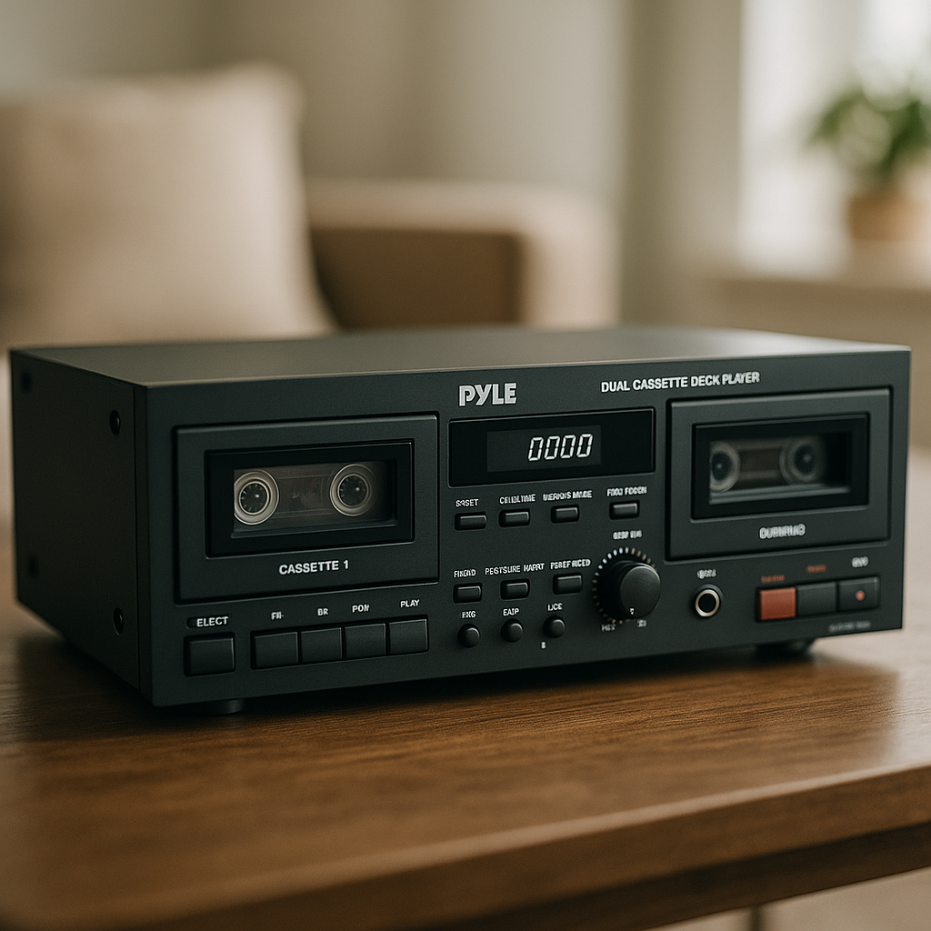 Pyle Dual Cassette Deck Player