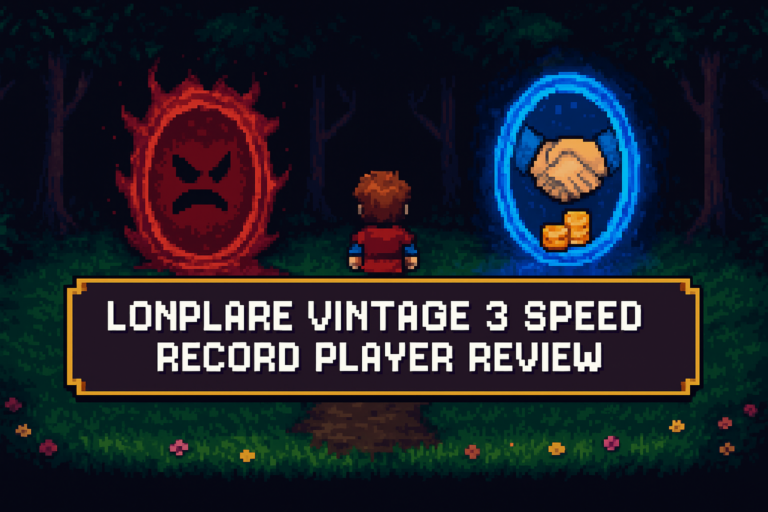 Lonplare Vintage 3 Speed Record Player Review