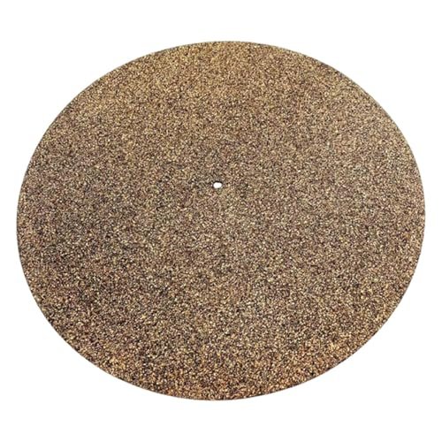 Brown Cork Turntable Mat Review: Budget Recessed Fit
