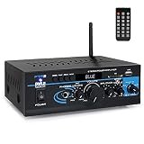Home Audio Power Amplifier System – 2X120W Mini Dual Channel Mixer Sound Stereo Receiver Box w/ RCA, AUX, Mic Input – For Amplified Speakers, PA, CD Player, Theater, Studio Use – Pyle PTA4 Black Review