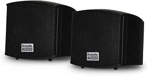 Acoustic Audio AA321W Mountable Indoor Speakers 400 Watts White Bookshelf Pair Review