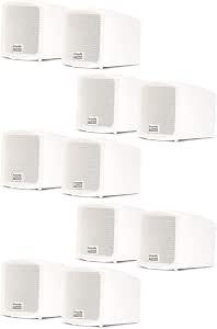 Acoustic Audio AA321W Mountable Indoor Speakers 2000 Watts White Bookshelf 5 Pair Pack AA321W-5Pr Review