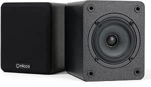 Micca COVO-S 2-Way Passive Bookshelf Speakers, Amplifier Required, Not for Turntable, 3-Inch Woofer, 0.75-Inch Tweeter, Wall Mountable, Pair, Black Review