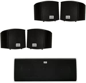 Acoustic Audio AA321B and AA40CB Indoor Speakers Home Theater 5 Speaker Set Review