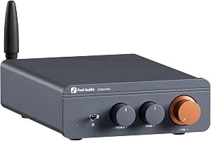 Fosi Audio BT20A Pro Bluetooth 5.0 Amplifier, 300W x2 Wireless Amp, TPA3255 2 Channel Mini Class D Integrated Home Audio Outdoor Stereo Receiver with Bass Treble Control for Passive Speakers Review