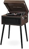 Victrola Liberty – Bluetooth Record Player – 5-in-1 Turntable with Vinyl Stream, FM Radio, USB Playback, Built-in Speakers, Use as Stand or Tabletop Player (Espresso) Review