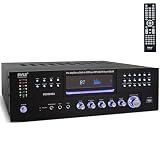 Pyle 4 Channel Bluetooth Home Amplifier – Front Loading DVD/CD Player – 3000W Peak Stereo Receiver – 2 Mic Inputs w/ Echo, FM Radio,Optical In,USB,RCA,Composite, LED Level Meter, Rack Mount – PD3000BA Review