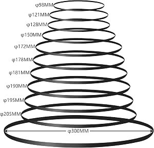 11 Pieces Turntable Belt for Project, Different Specifications Turntable Belt Replacement for Record Player Review