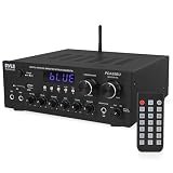 Pyle Home Karaoke Amplifier Receiver with Bluetooth Streaming, 200 Watt Peak, Dual Mic Inputs with Delay and Reverb, 2.0 Channel Hi Fi Sound System, USB-A Input w MP3 Player, RCA/Aux Inputs – PDA69BU Review