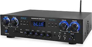 Pyle Home Stereo Receiver with Bluetooth – 4 Channel Amplifier, 800 Watt Max, USB-A Input w MP3 Player, Easy Karaoke Setup with Mic Vol, Reverb and Delay, RCA in/Out, SD Card, FM Radio – PDA77BU Review
