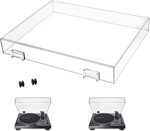 Stereo Turntable Dust Cover Protector Compatibe with Audio AT-LP120XUSB-BK/AT-LP120XBT-USB-T-e-c-h-n-i-c-a, Clear Acrylic Stereo Turntable Dustcover for Modern Vintage Record Players, Clear Review