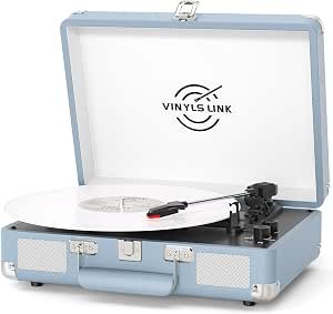 VINYLS LINK Bluetooth Turntable Review: Compact & Portable Vinyl Player