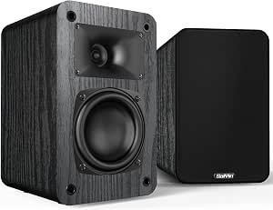 Saiyin Passive Bookshelf Speakers, 2-Way Passive Speakers, 3.5″ Woofer & Silk Horn Tweeter, 60Hz Bass for Home/Office/Theater Pair (Needs Amplifier or Receiver to Operate) Review