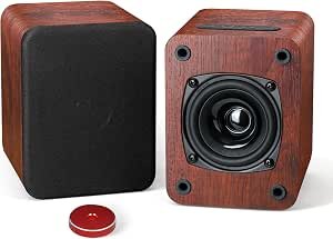 Saiyin Powered Speakers for Vinyl Record Player, Bluetooth Turntable Speakers with 45 RPM Adapter and AUX Input Review
