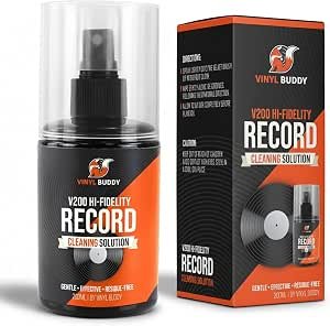 Vinyl Buddy V200 Hi-Fidelity Record Cleaning Solution – 200ml Vinyl Record Cleaner Spray – Gentle, Effective & Residue-Free Formula for LPs, Removes Dust, Dirt, Static & Fingerprints Review