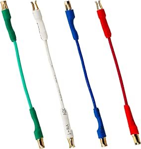 4PCS Universal Turntable Cartridge Headshell Lead Wires – Upgraded Easy Plug/Unplug Spring Clip Connector, 7N OFC Audiophile Grade Phono Cartridge Cables for Universal Record Player, 24K Gold Plated Review