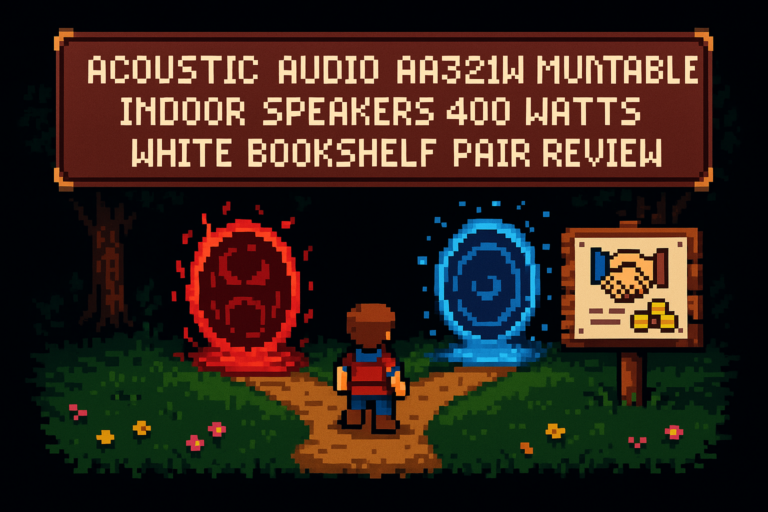Acoustic Audio AA321W Mountable Indoor Speakers 400 Watts White Bookshelf Pair Review